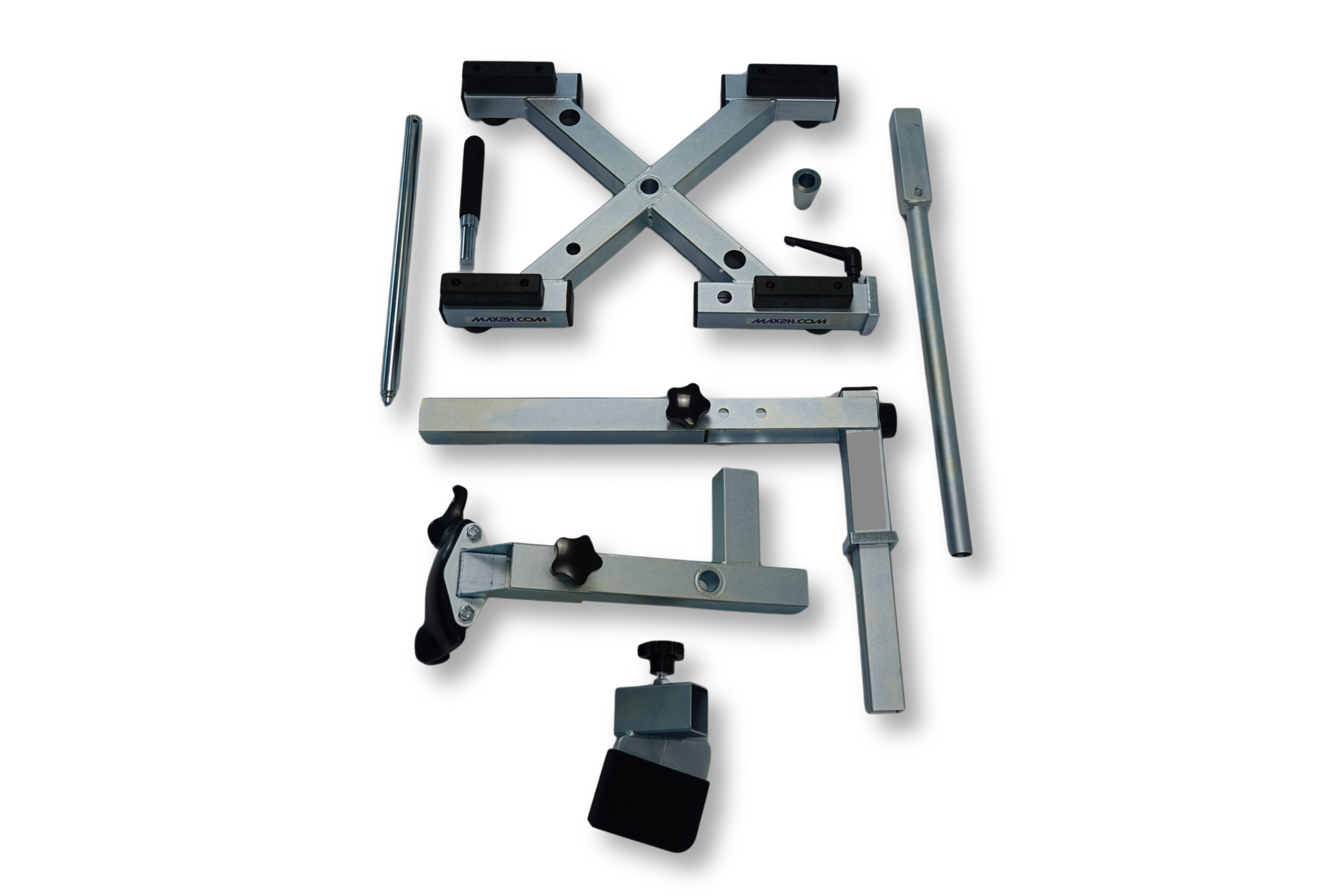 MAX2H® Reifenmontiergerät MG-X Plus mit Wuchtbock, Starterpaket (Klebegewicht schwarz) und Tasche