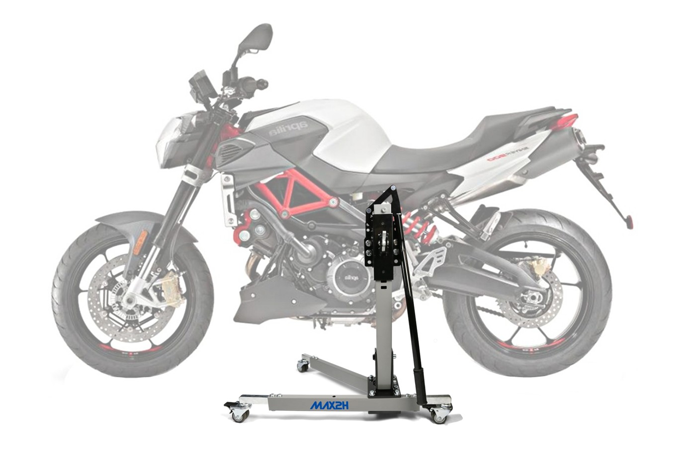 MAX2H Zentralständer EVOLIFT für APRILIA SHIVER 900 (EURO 4) (2017 - 2020) - grau