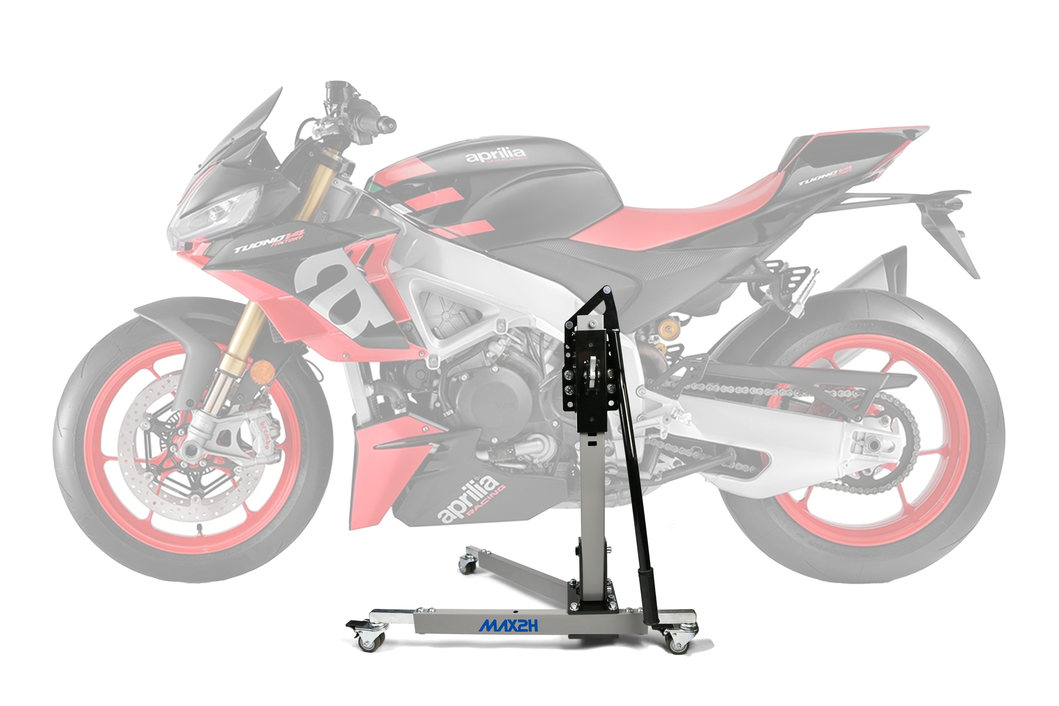 MAX2H Zentralständer EVOLIFT für APRILIA TUONO V4/FACTORY (EURO 5) (2021 - ) - grau