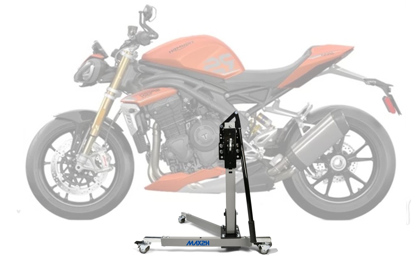 MAX2H Zentralständer EVOLIFT für TRIUMPH SPEED TRIPLE 1200 RS (EURO 5) (2021 - ) - grau
