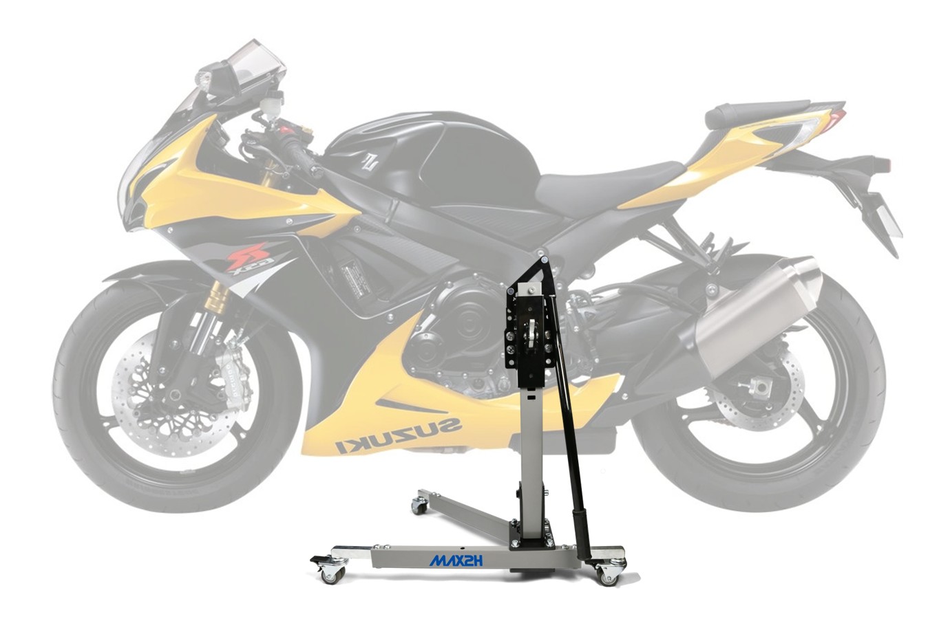 MAX2H Zentralständer EVOLIFT für SUZUKI GSX-R 750 L1/L2/L3/L4/L5/L6/L7 (2011 - 2017) - grau