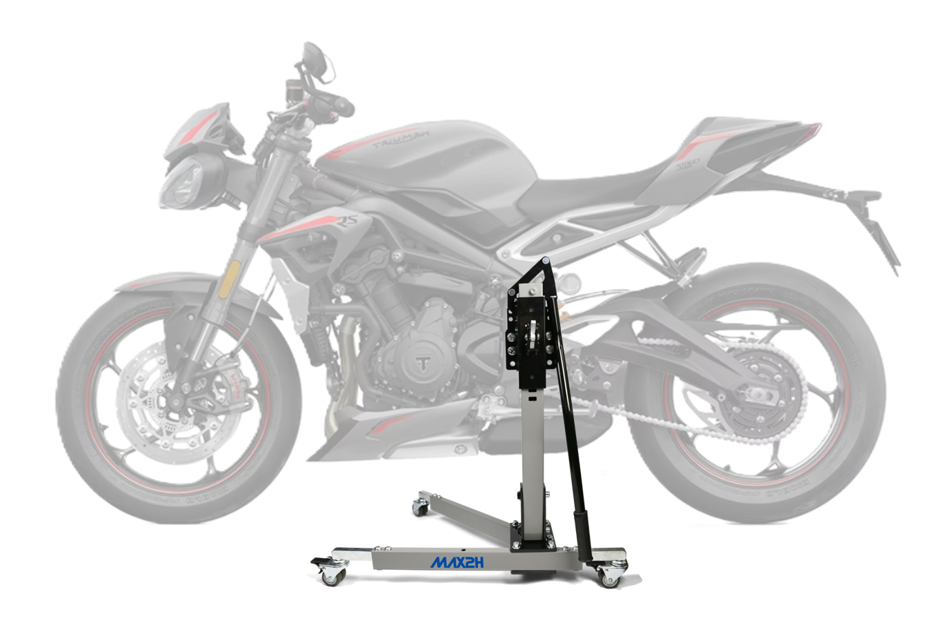 MAX2H® Zentralständer für TRIUMPH STREET TRIPLE 765 RS (EURO 5) (2020 - 2022) - grau