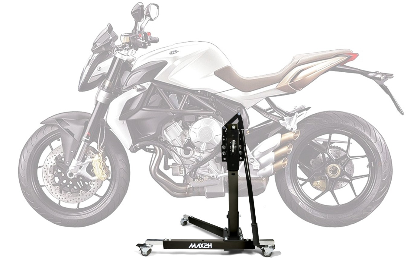 MAX2H® Zentralständer für MV Agusta BRUTALE 675 (2012 - 2017) - schwarz