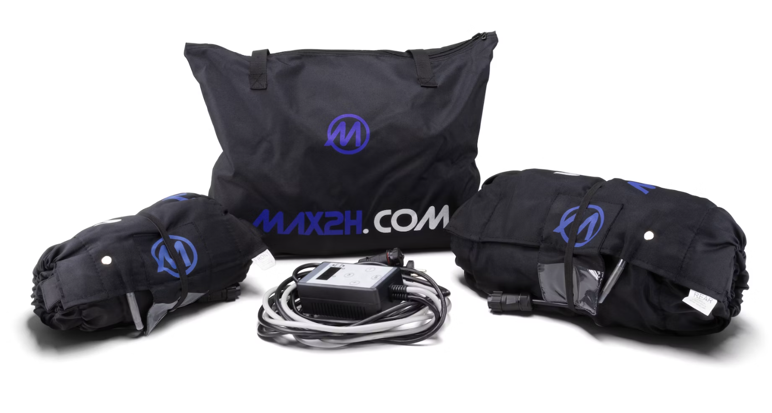 MAX2H Motorradreifenwärmer-Set Digital 17 Zoll