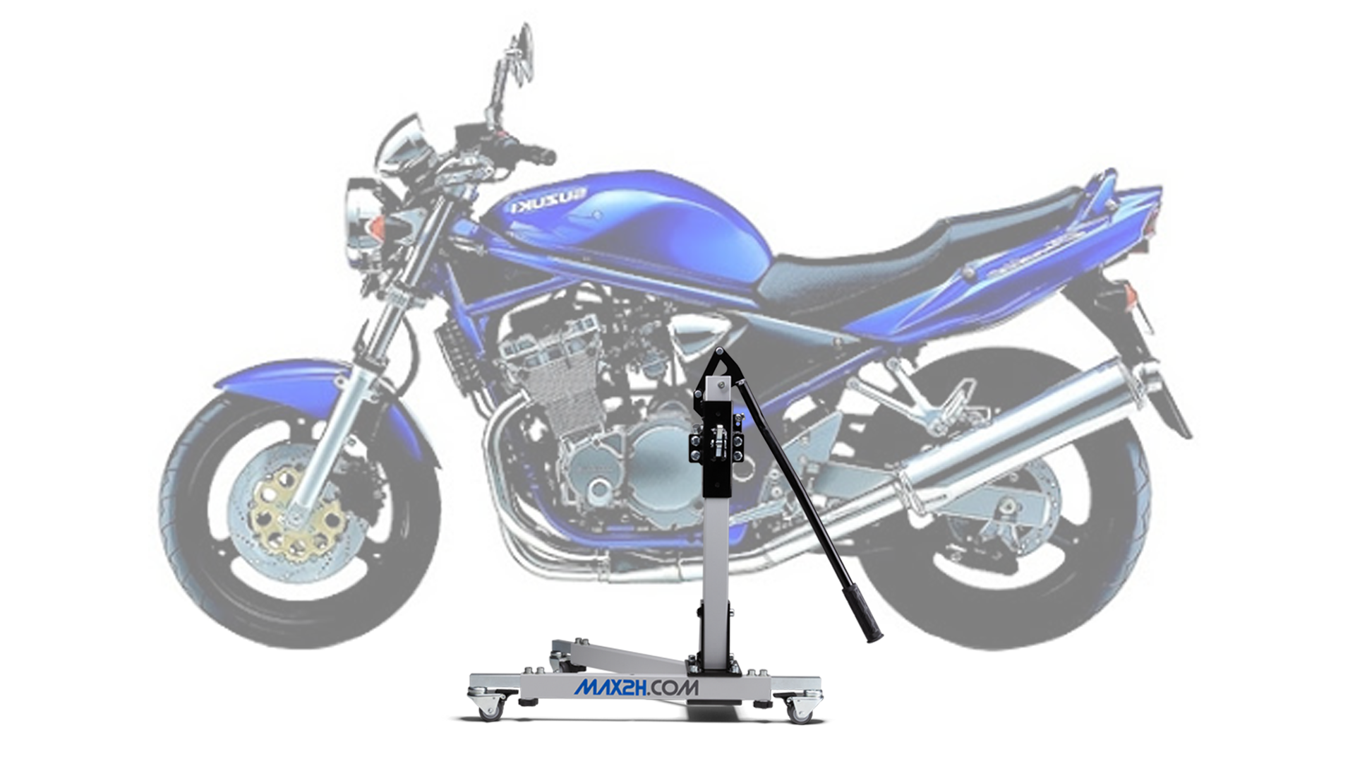 MAX2H Zentralständer EVOLIFT für SUZUKI GSF 600/S BANDIT (1996 - 1999) - grau