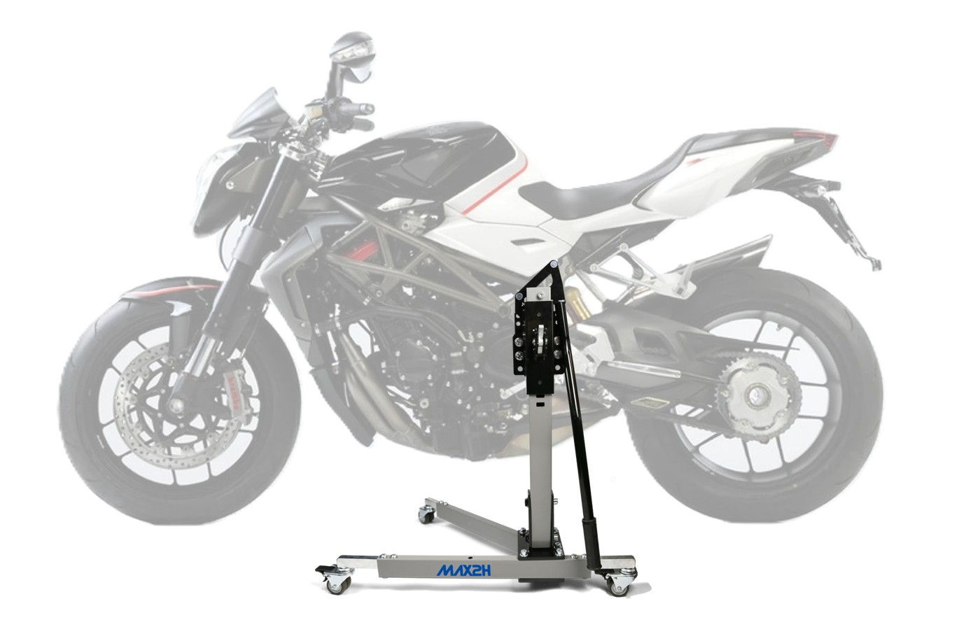 MAX2H Zentralständer EVOLIFT für MV Agusta BRUTALE 1090 RR (2010 - 2013) - grau
