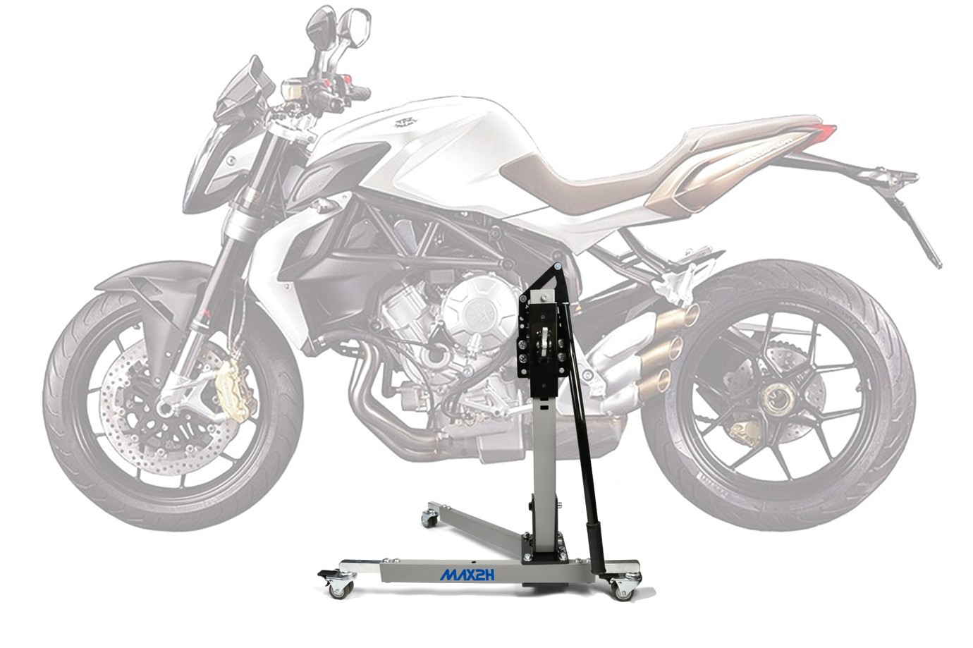 MAX2H Zentralständer EVOLIFT für MV Agusta BRUTALE 675 (2012 - 2017) - grau