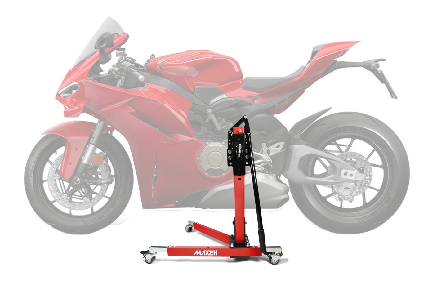 MAX2H® Zentralständer für DUCATI PANIGALE V4 (EURO 5) (2022 - ) - rot