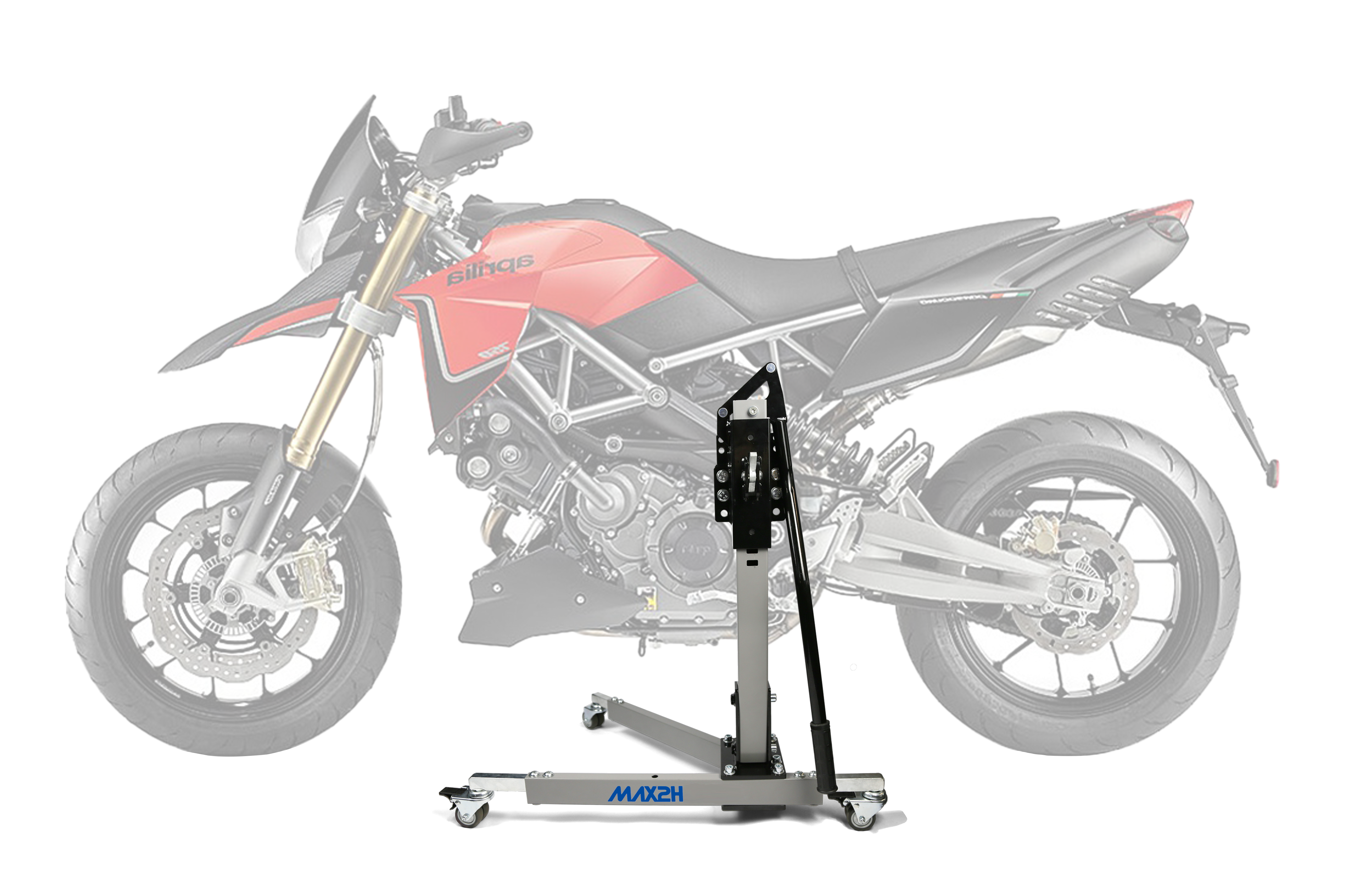 MAX2H Zentralständer EVOLIFT für APRILIA DORSODURO SMV 750 (2008 - 2016) - grau