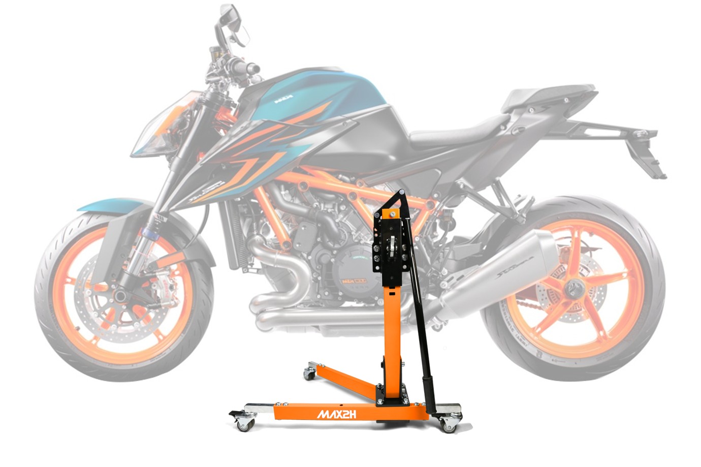 MAX2H® Zentralständer für KTM 1290 SUPER DUKE R EVO (EURO 5) (2022 - 2023) - orange