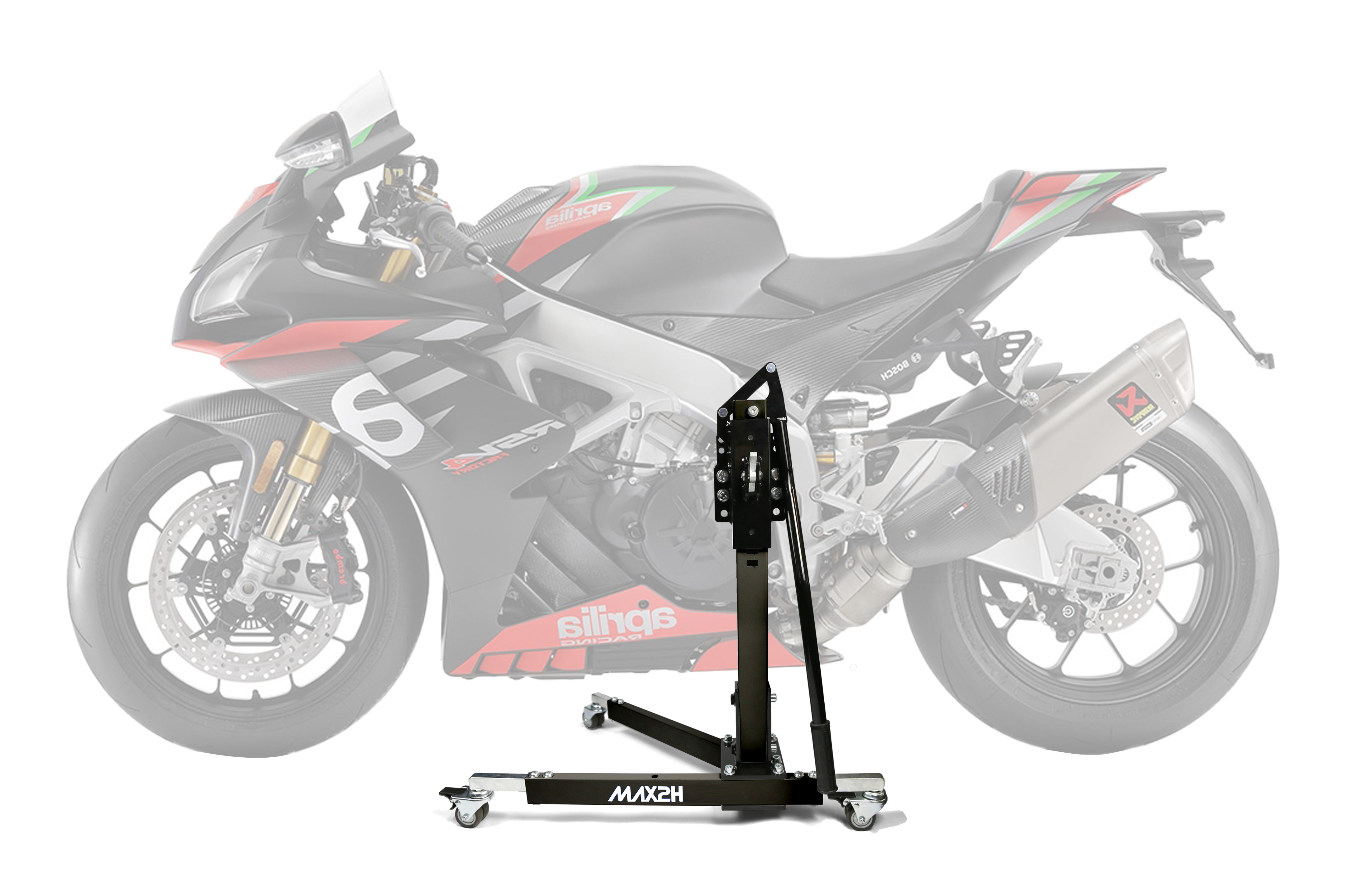 MAX2H® Zentralständer für APRILIA RSV4 1100 FACTORY (EURO 4) (2019 - 2020) - schwarz