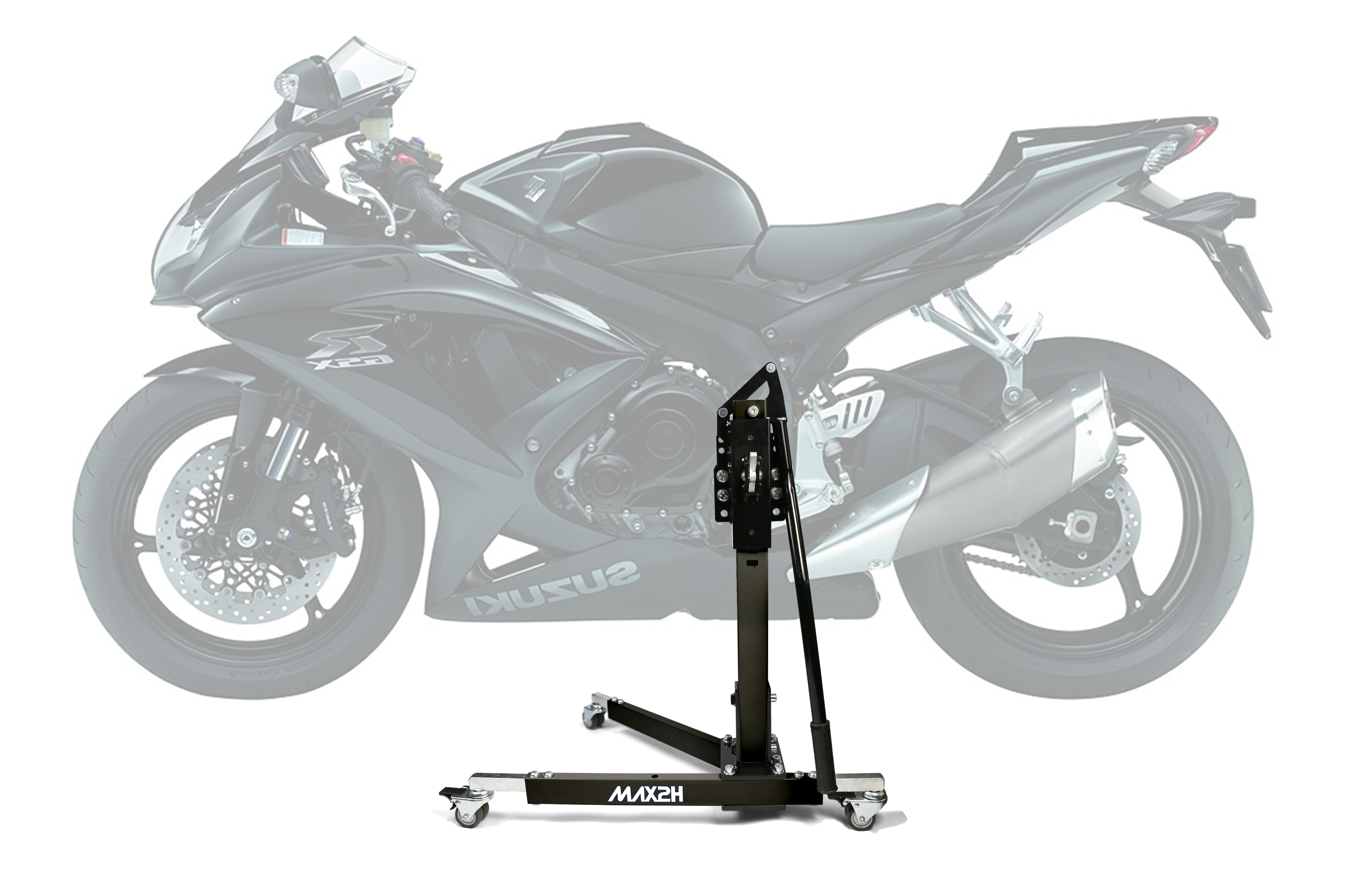 MAX2H® Zentralständer für SUZUKI GSX-R 750 K8/K9/L0 (2008 - 2010) - schwarz