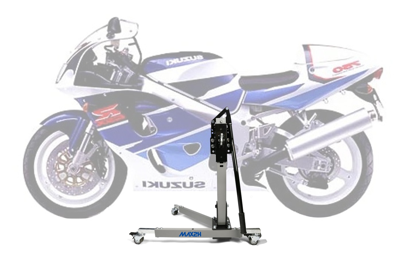 MAX2H® Zentralständer für SUZUKI GSX-R 750 (1996 - 1997) - grau