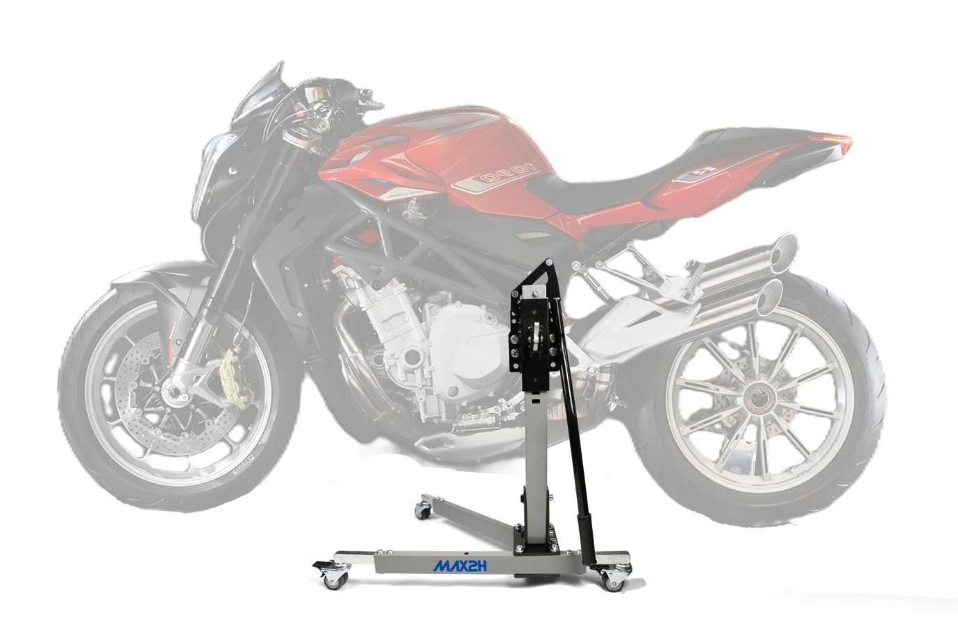 MAX2H Zentralständer EVOLIFT für MV Agusta BRUTALE 1090/R (2013 - 2018) - grau