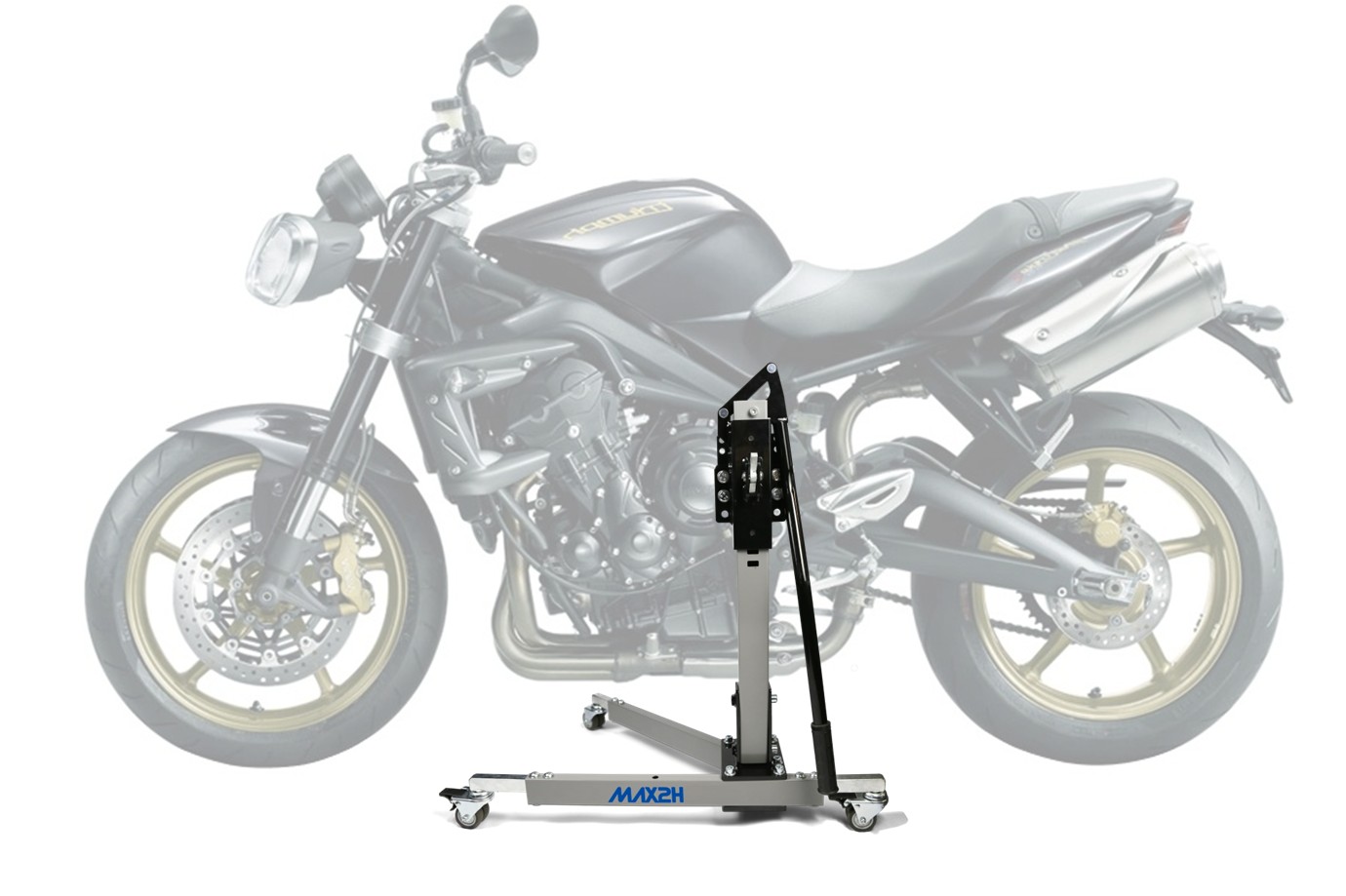 MAX2H Zentralständer EVOLIFT für TRIUMPH STREET TRIPLE 675 R (2012 - 2012) - grau