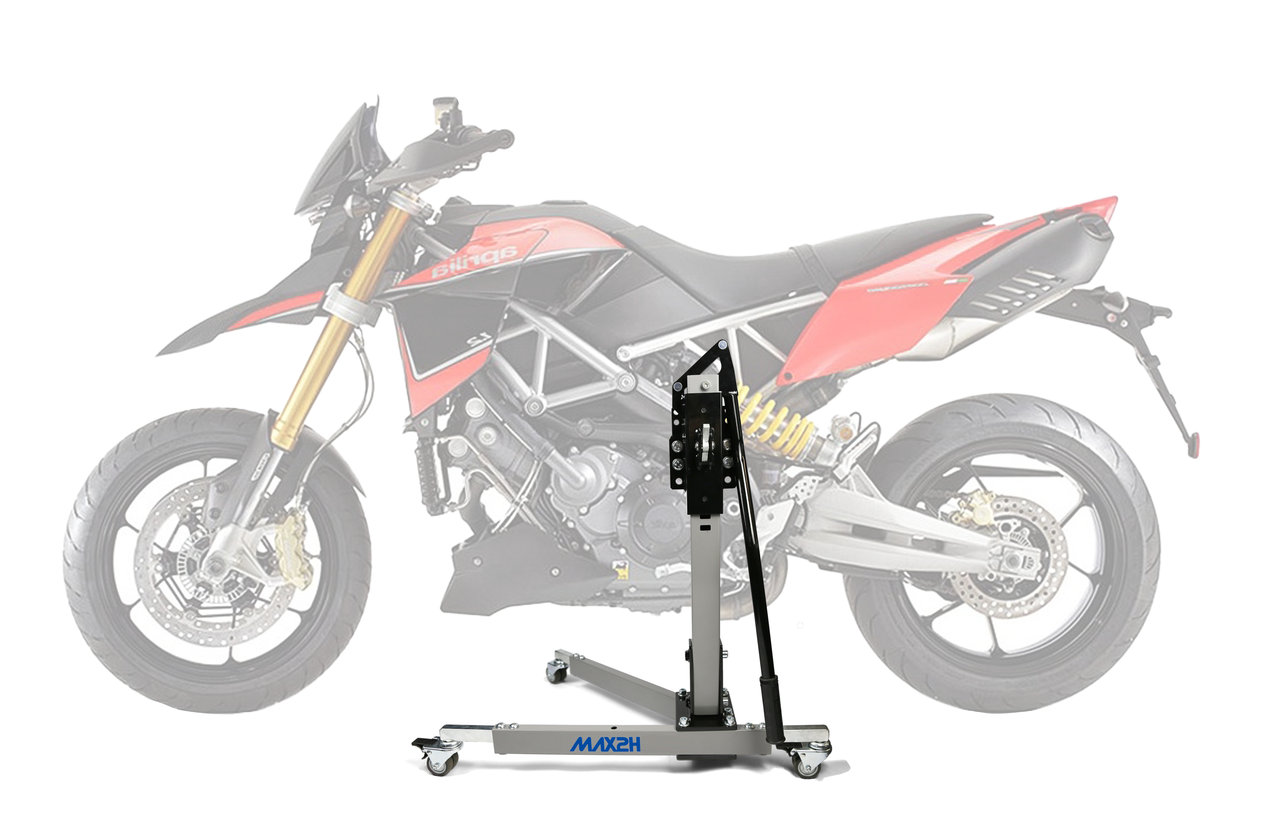 MAX2H Zentralständer EVOLIFT für APRILIA DORSODURO SMV 1200 (2011 - 2016) - grau