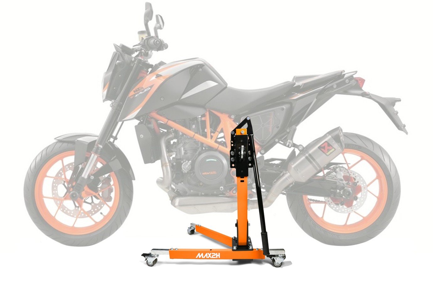 MAX2H® Zentralständer für KTM 690 DUKE R (EURO 4) (2016 - 2017) - orange