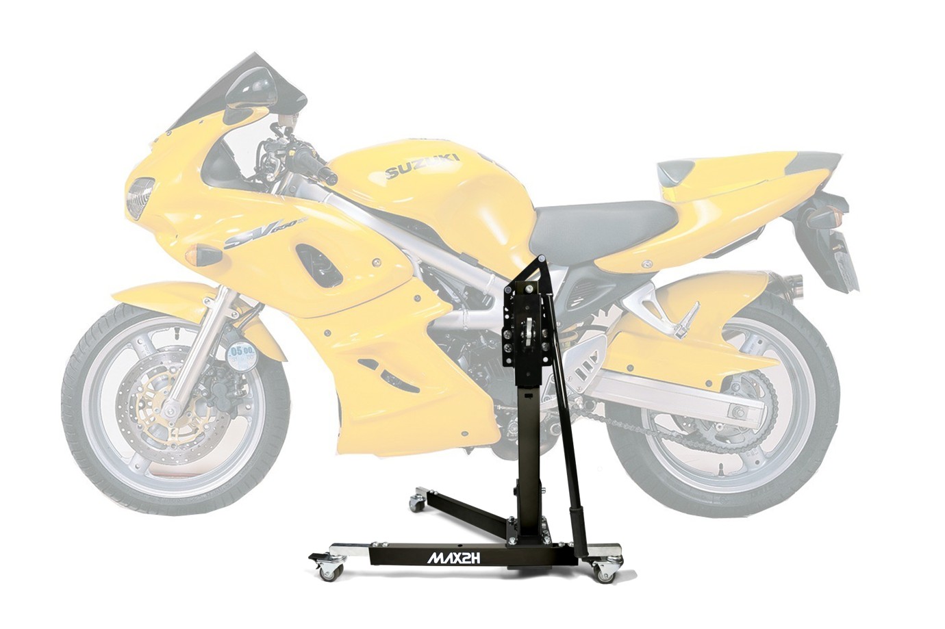 MAX2H® Zentralständer für SUZUKI SV 650 S (1999 - 2002) - schwarz