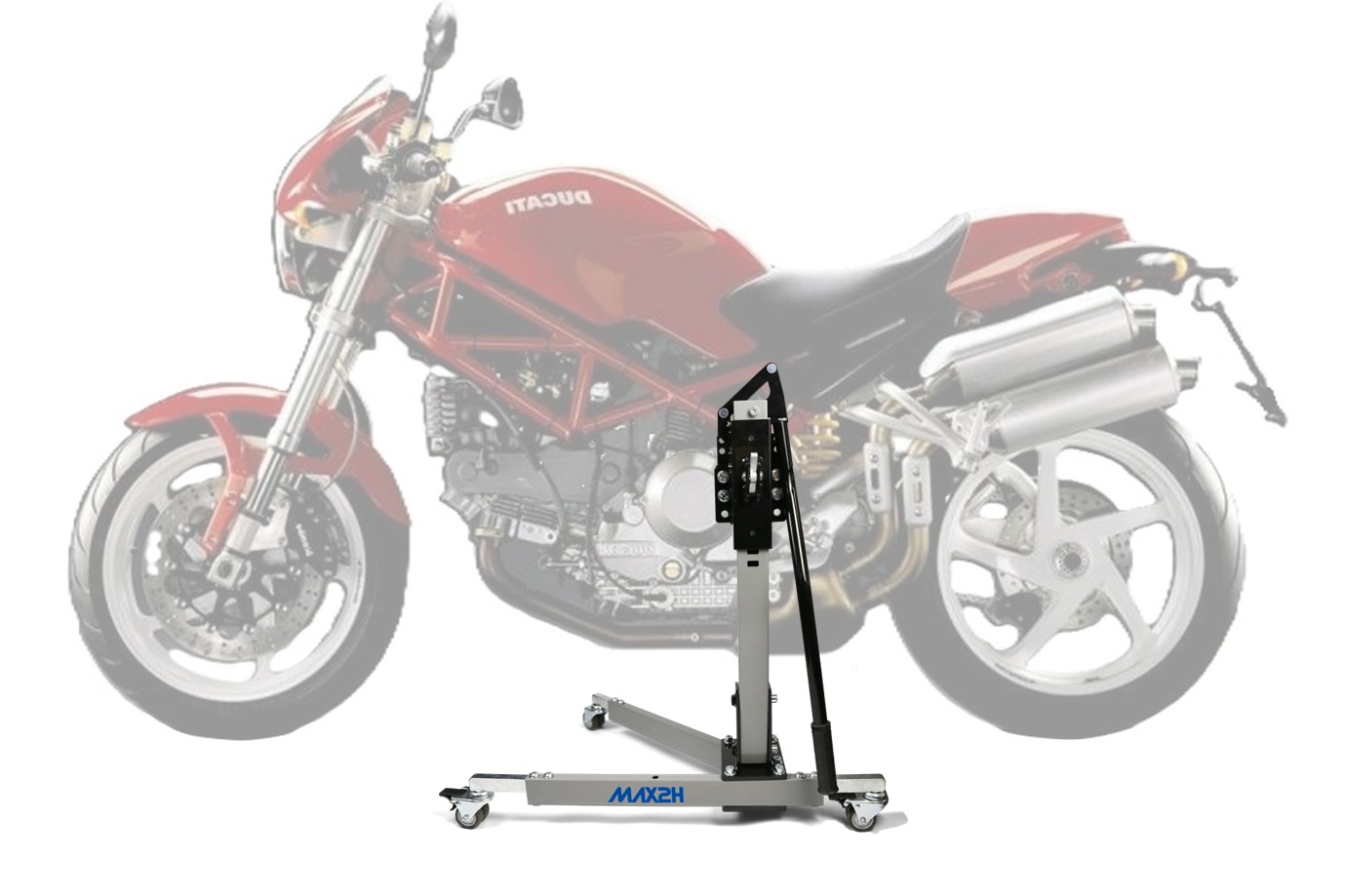 MAX2H Zentralständer EVOLIFT für DUCATI MONSTER S2R (2005 - 2007) - grau
