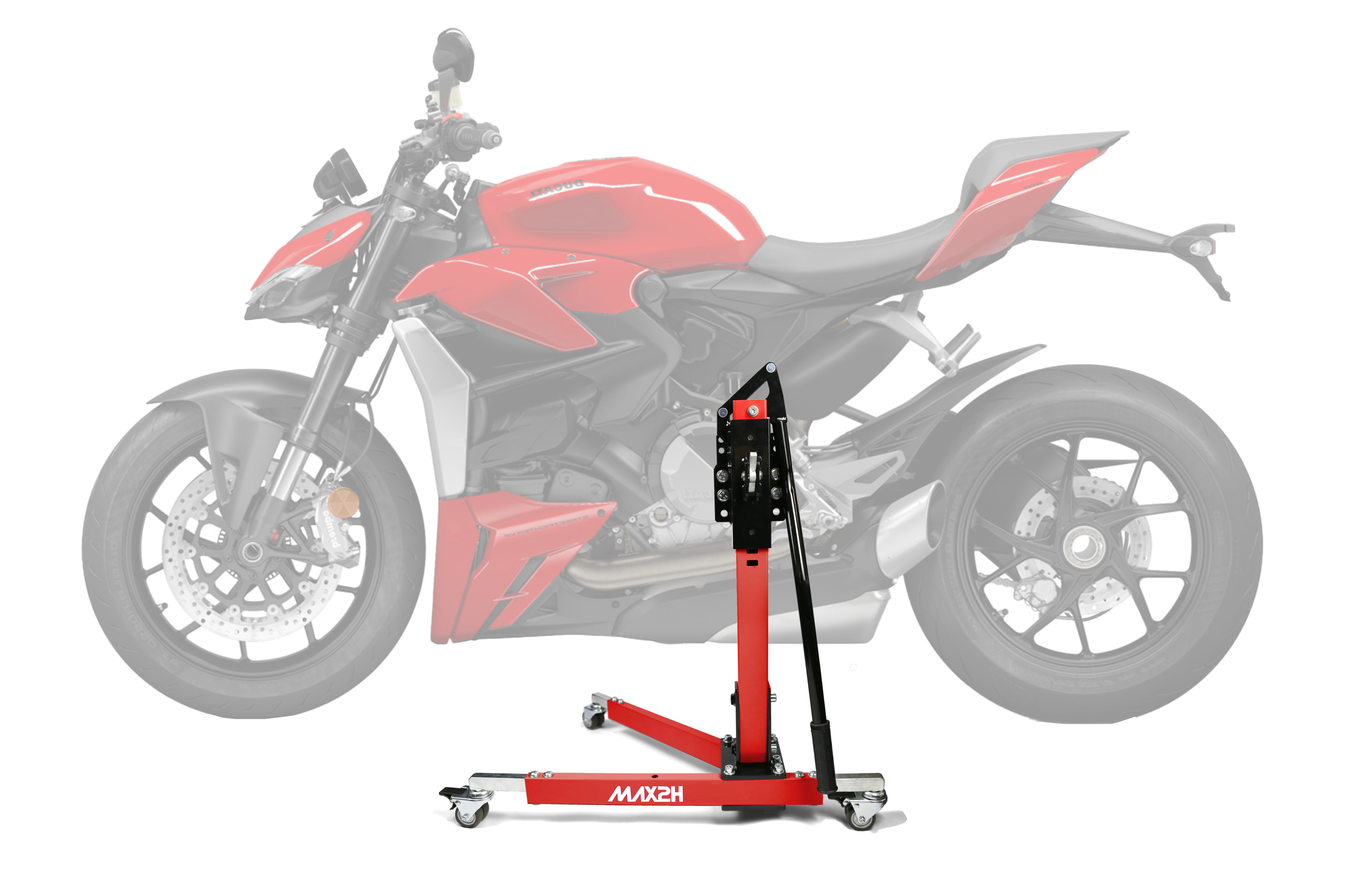 MAX2H Zentralständer EVOLIFT für DUCATI STREETFIGHTER V2 (2022 -) - rot