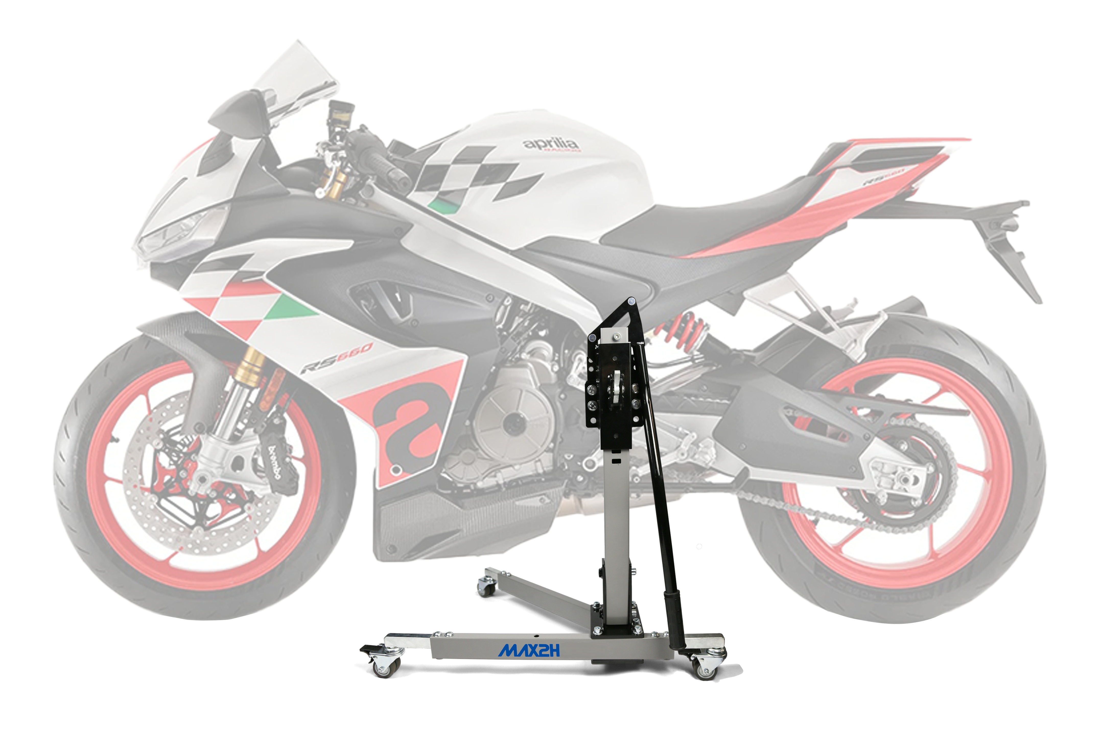 MAX2H Zentralständer EVOLIFT für APRILIA RS 660 EXTREMA (2023 - ) - grau