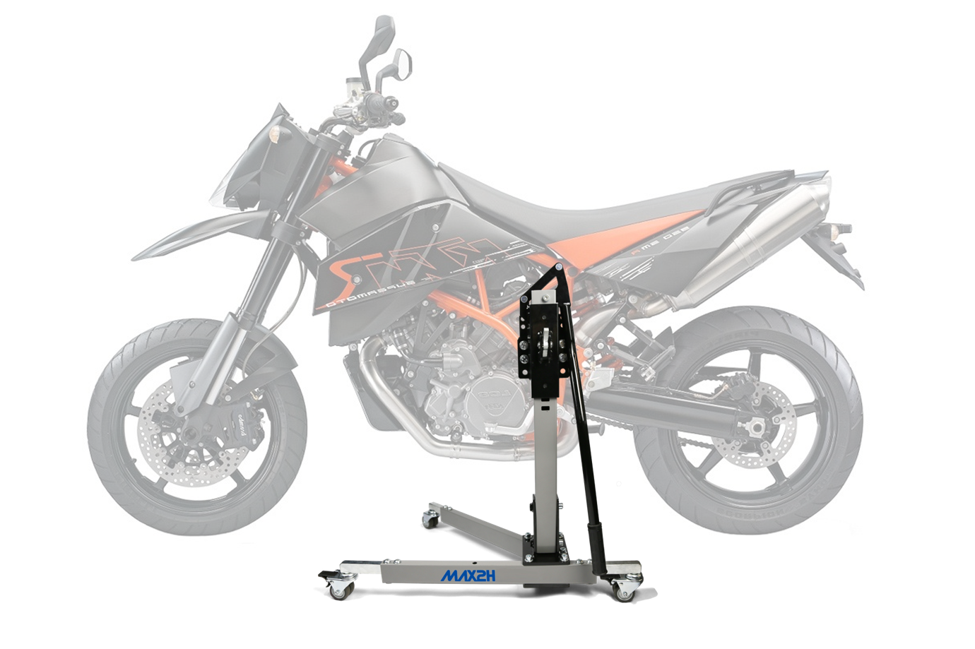 MAX2H® Zentralständer für KTM 950 SUPERMOTO R (2007 - 2008) - grau