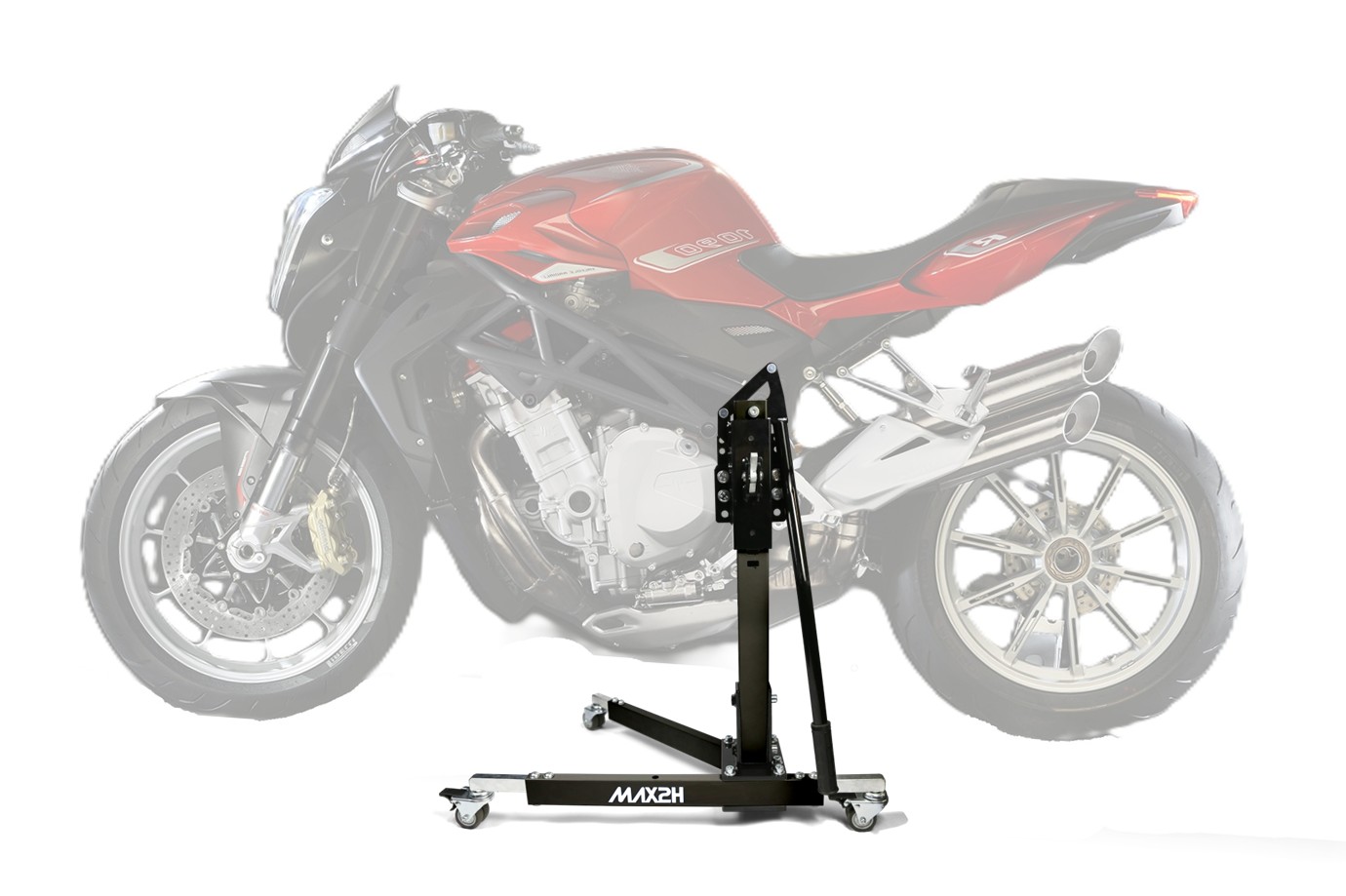 MAX2H® Zentralständer für MV Agusta BRUTALE 1090/R (2013 - 2018) - schwarz