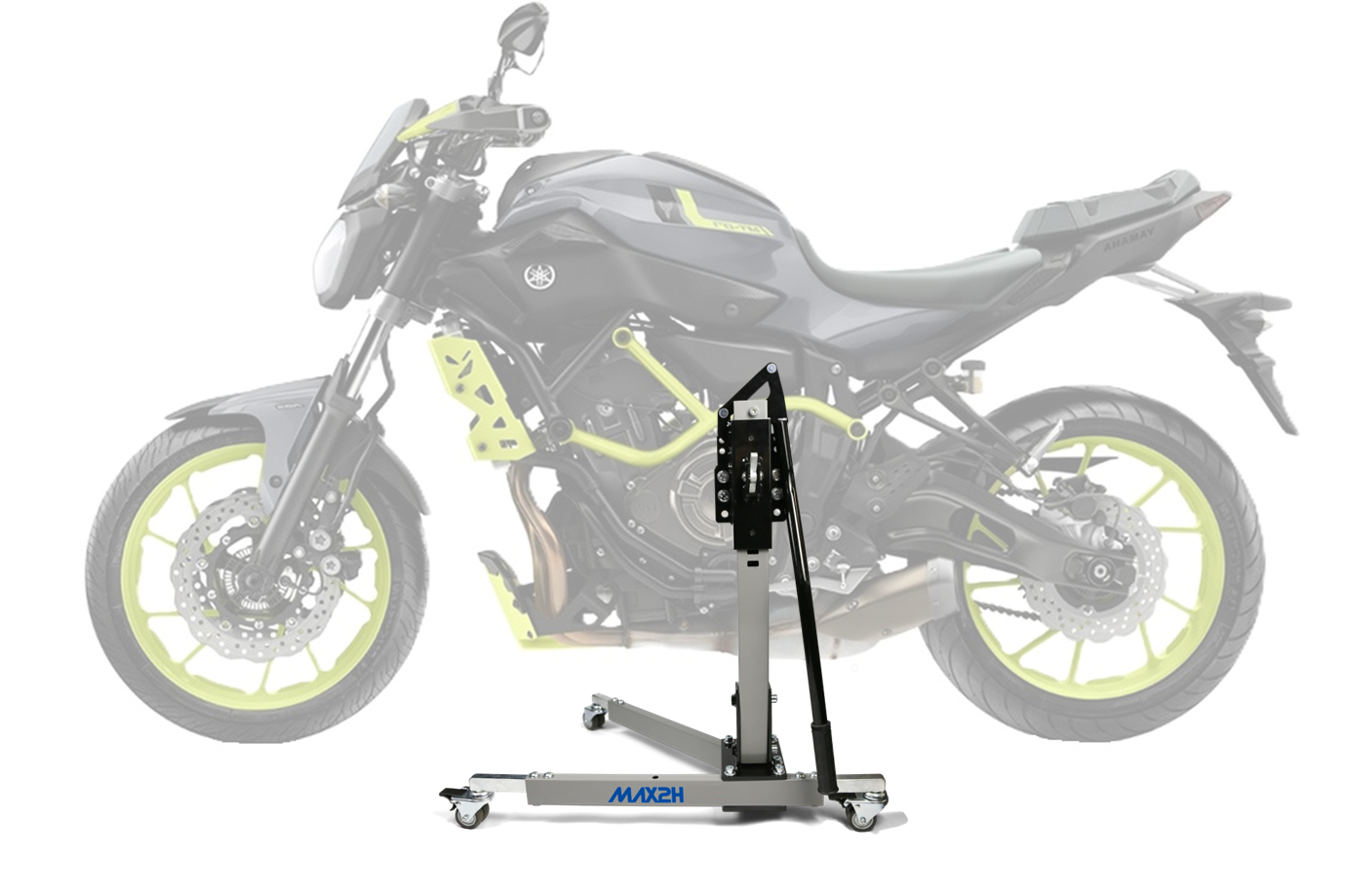 MAX2H® Zentralständer für YAMAHA MT-07/MOTO CAGE (EURO 4) (2017 - 2017) - grau