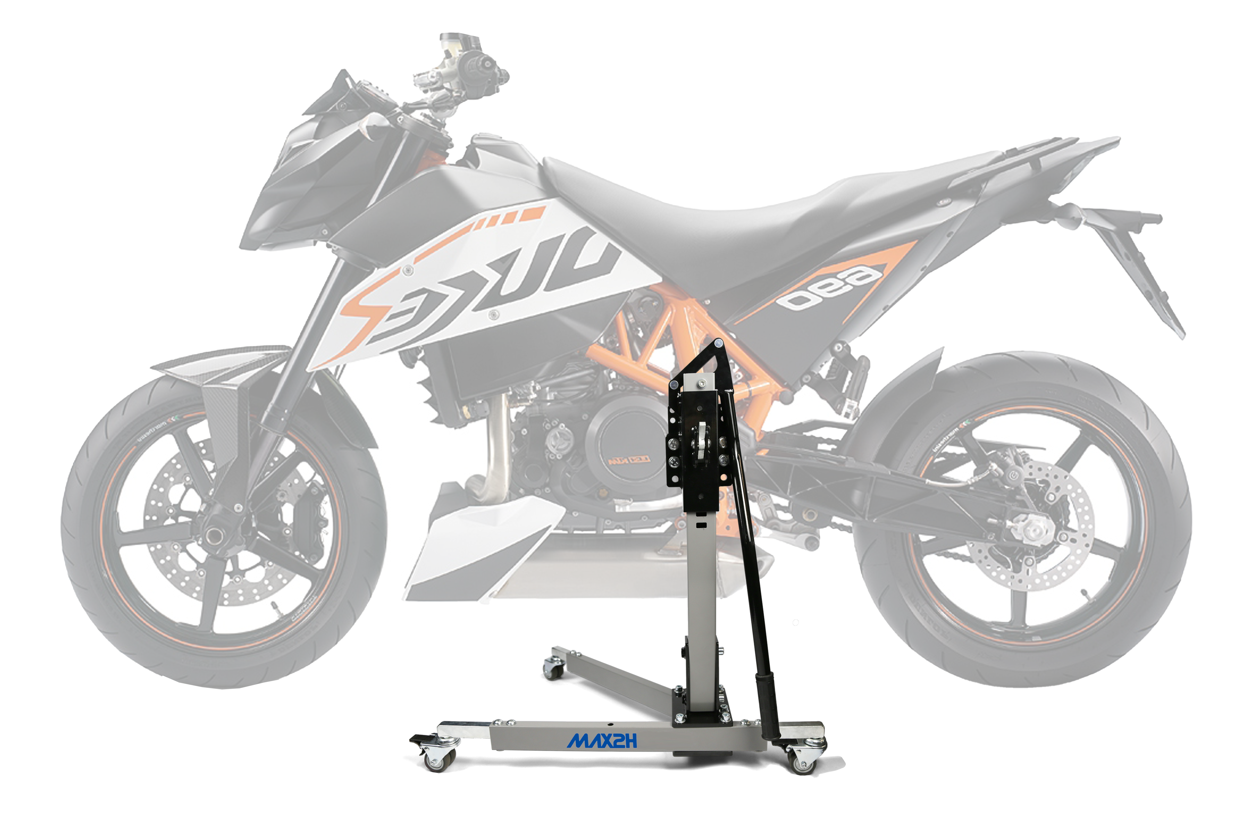 MAX2H Zentralständer EVOLIFT für KTM 690 DUKE/R (2010 - 2011) - grau