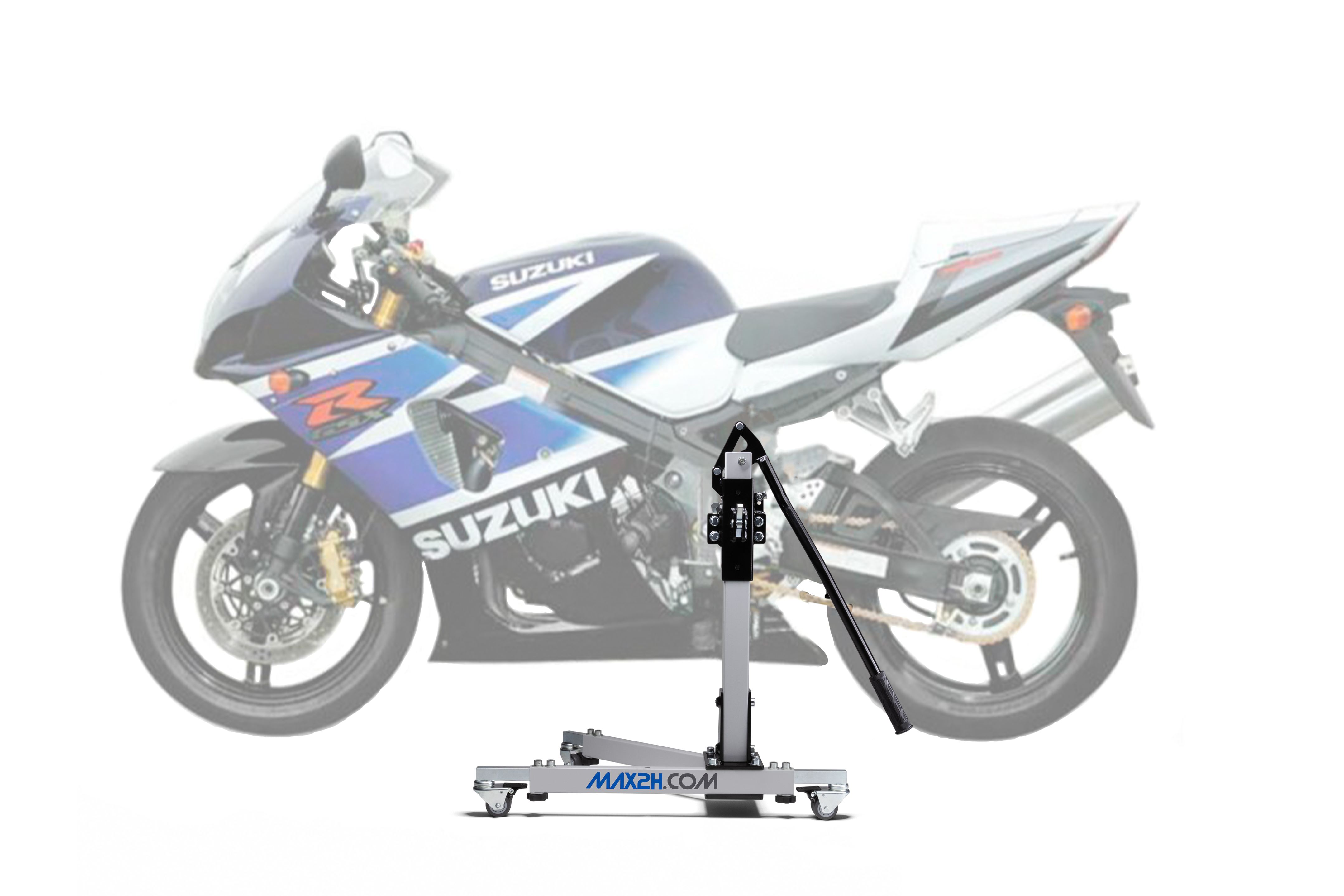 MAX2H Zentralständer EVOLIFT für SUZUKI GSX-R 1000 K3/K4 (2003 - 2004) - grau