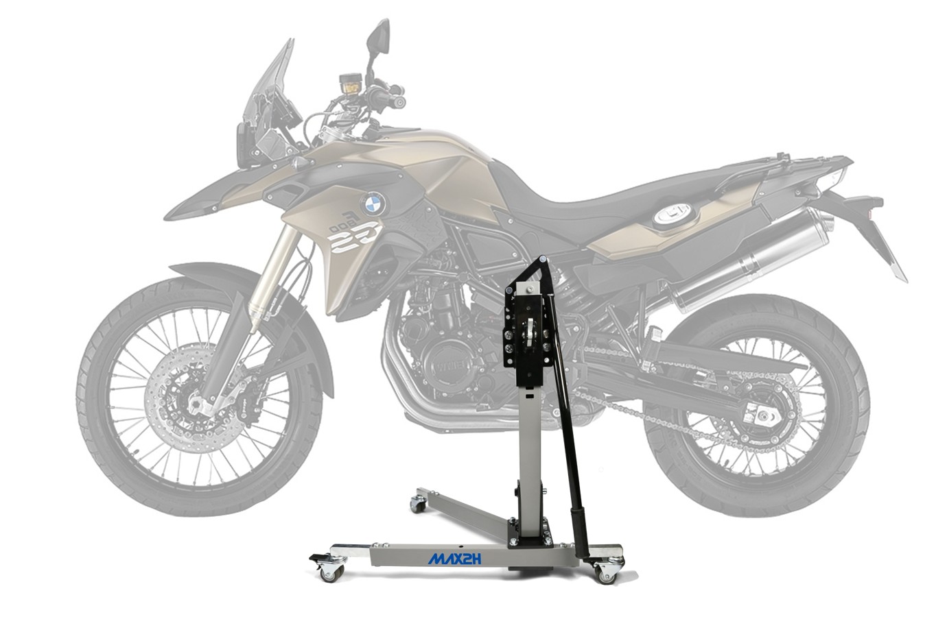 MAX2H Zentralständer EVOLIFT für BMW F 800 GS (2013 - 2016) - grau