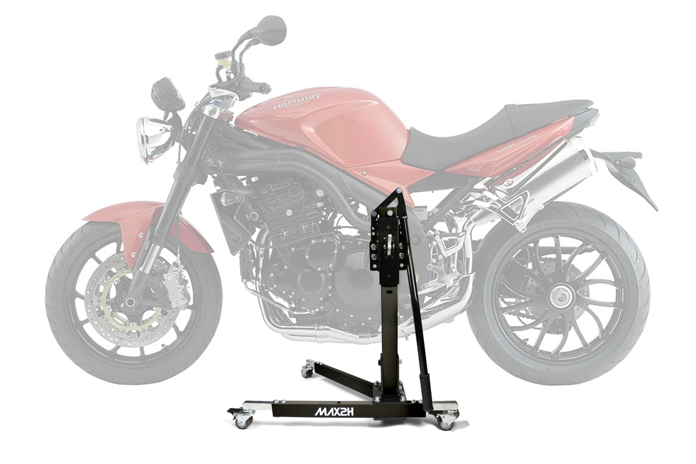 MAX2H® Zentralständer für TRIUMPH SPEED TRIPLE 1050 (2008 - 2010) - schwarz
