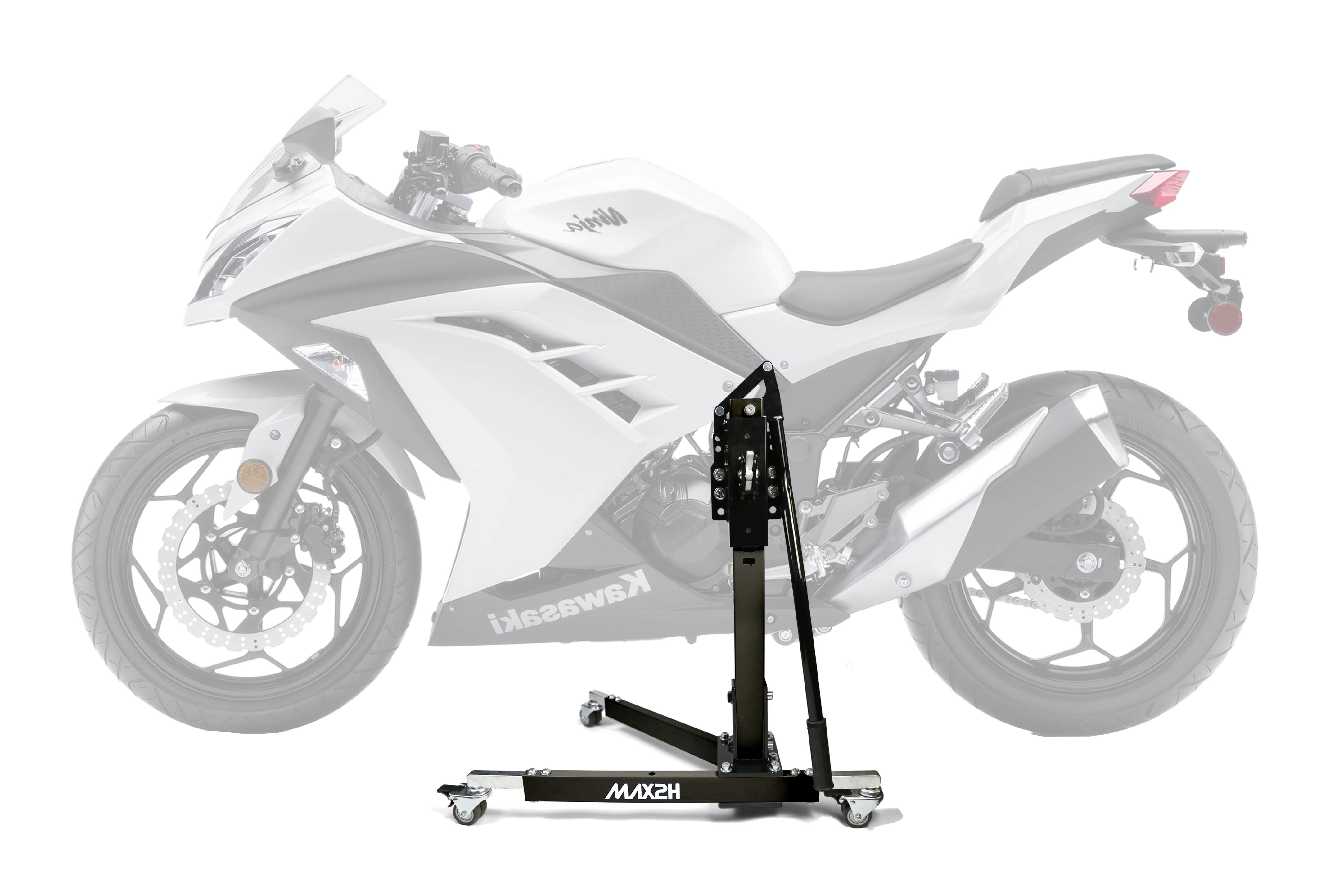 MAX2H® Zentralständer für KAWASAKI NINJA 300/R (2013 - 2017) - schwarz