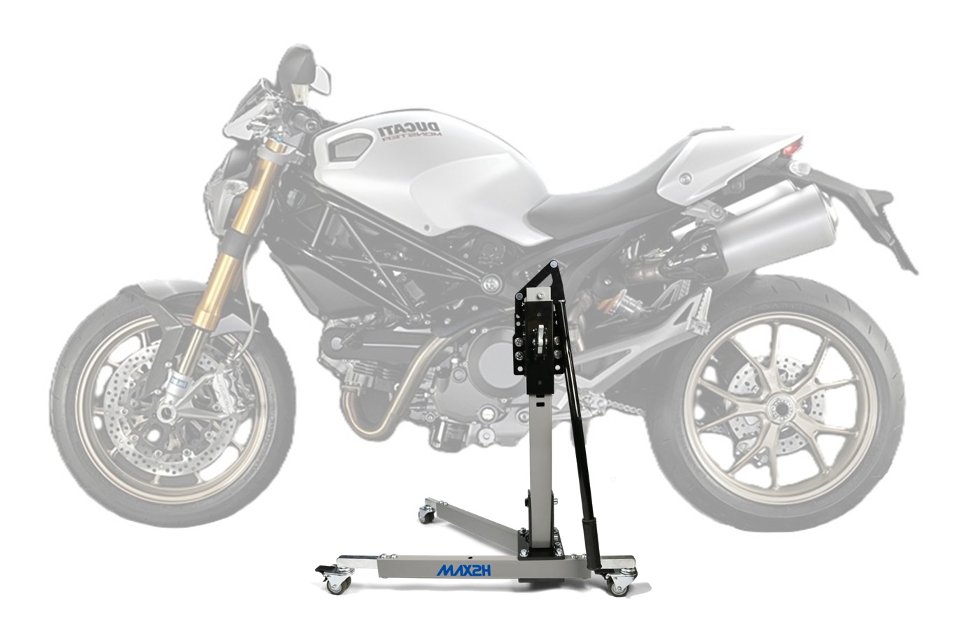 MAX2H Zentralständer EVOLIFT für DUCATI MONSTER 1100/S (2009 - 2010) - grau