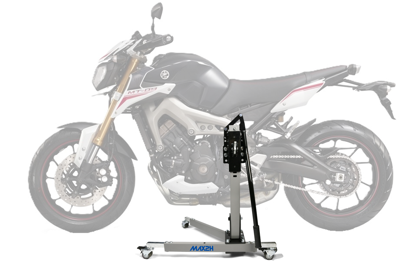 MAX2H® Zentralständer für YAMAHA MT-09 ABS/STREET RALLY/SPORT TRACKER (2013 - 2016) - grau