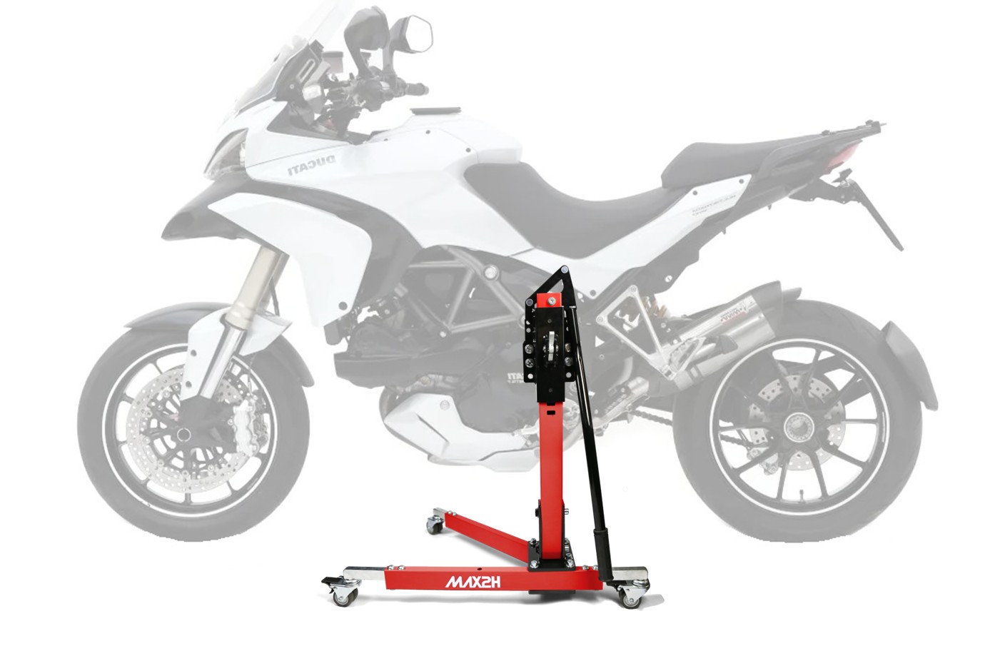 MAX2H® Zentralständer für DUCATI MULTISTRADA 1200/S (2010 - 2012) - rot