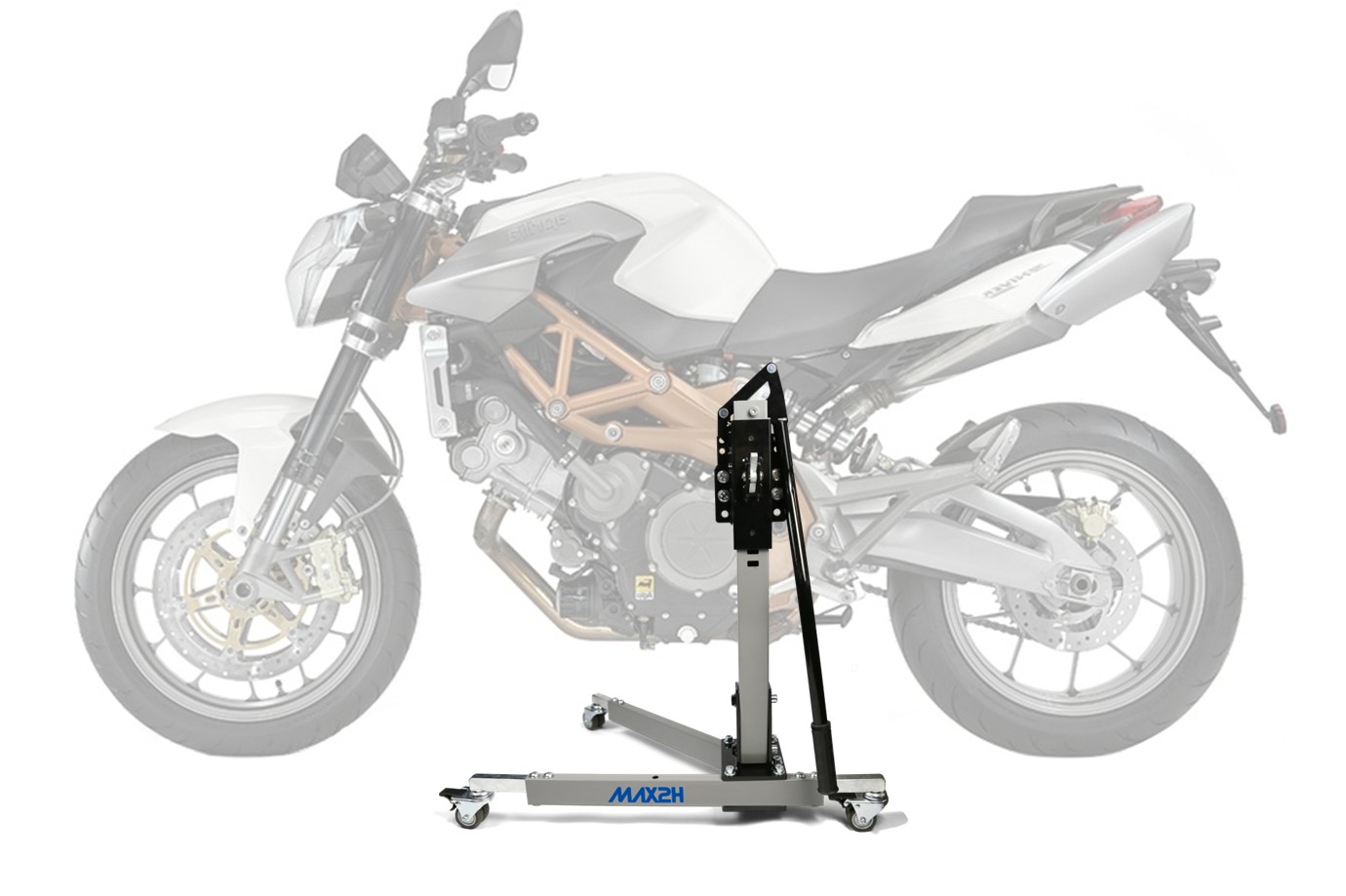 MAX2H Zentralständer EVOLIFT für APRILIA SHIVER 750 SL (2007 - 2016) - grau