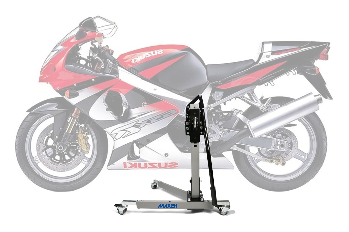 MAX2H Zentralständer EVOLIFT für SUZUKI GSX-R 1000 K1/K2 (2001 - 2002) - grau