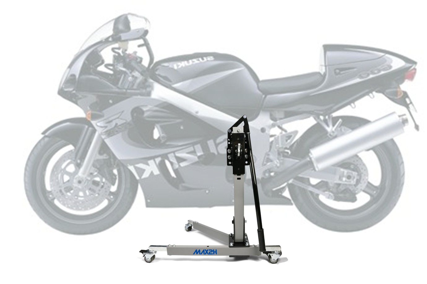 MAX2H® Zentralständer für SUZUKI GSX-R 600 (1997 - 2000) - grau