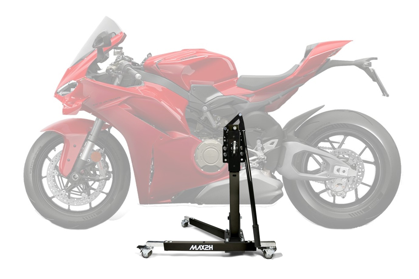 MAX2H® Zentralständer für DUCATI PANIGALE V4 (EURO 5) (2022 - ) - schwarz