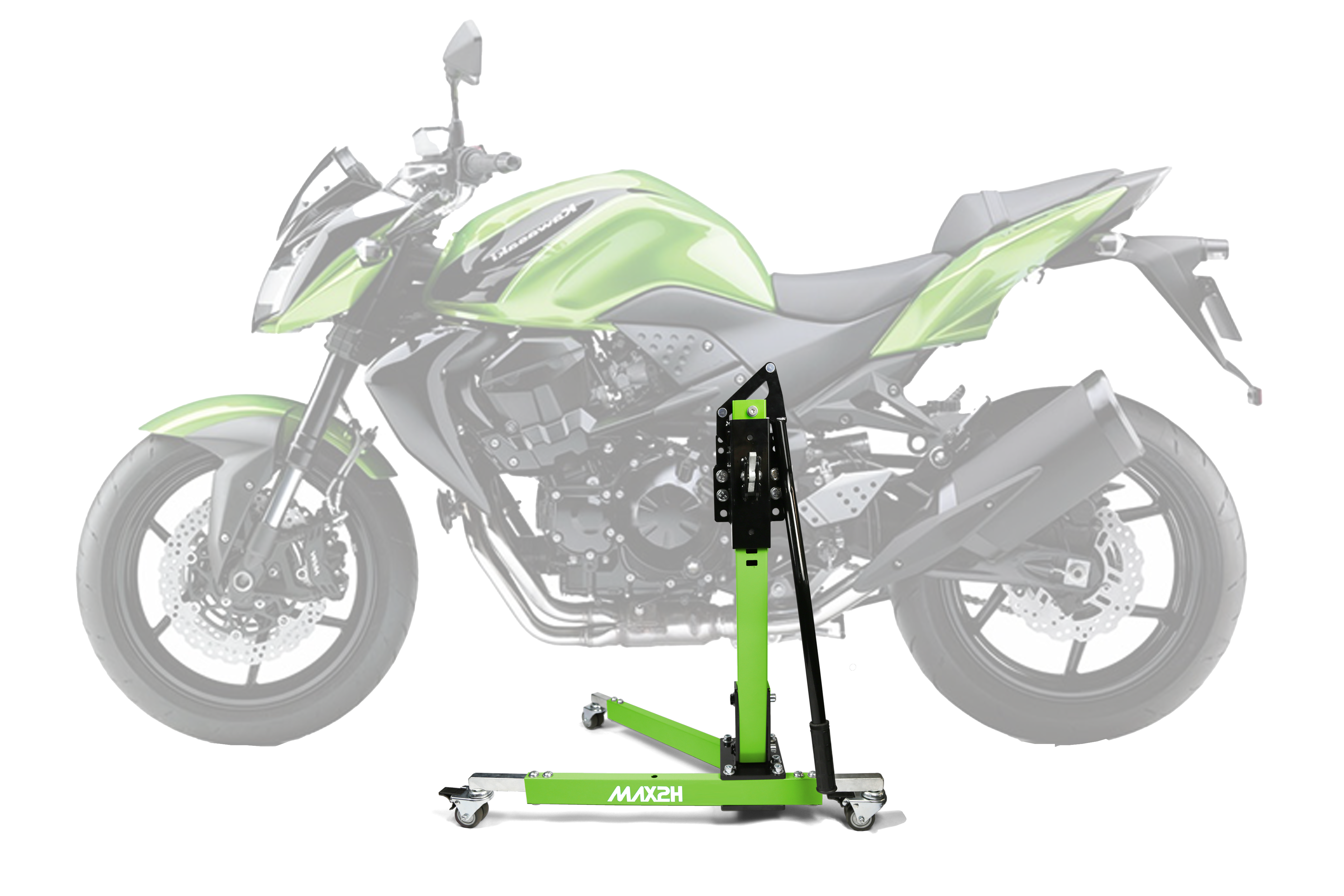 MAX2H® Zentralständer für KAWASAKI Z 750 R / ABS (2011 - 2012) - grün