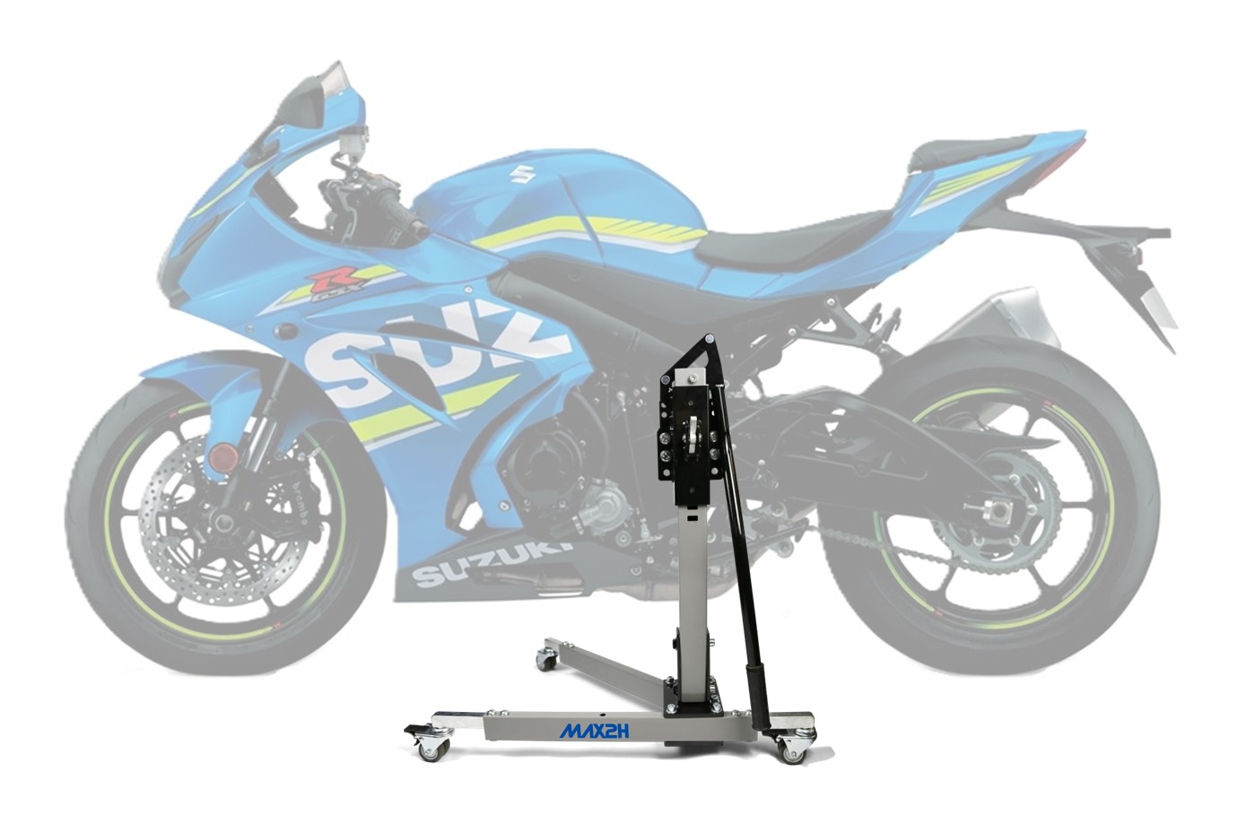 MAX2H® Zentralständer für SUZUKI GSX-R 1000 L7/L8/L9 (EURO 4) (2017 - 2021) - grau