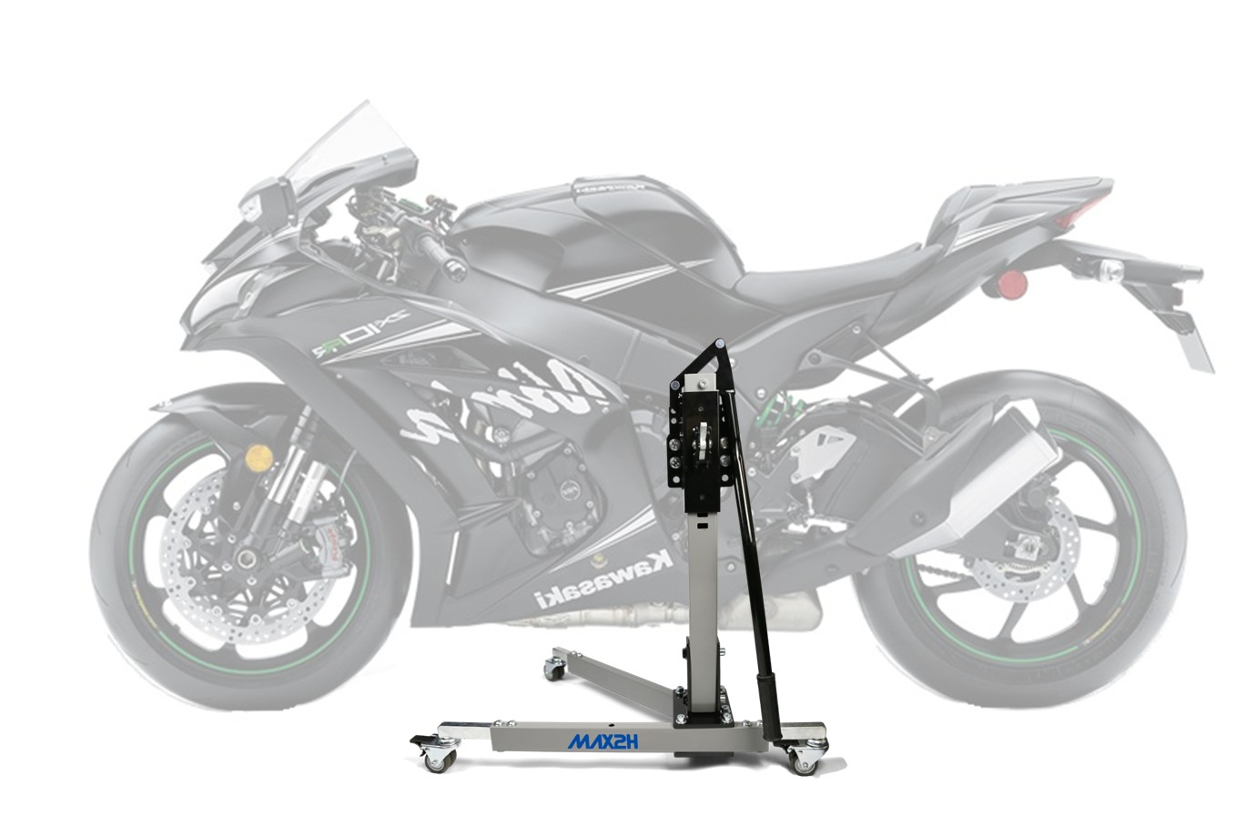 MAX2H Zentralständer EVOLIFT für KAWASAKI ZX-10RR NINJA/PERFORMANCE (EURO 4) (2017 - 2018) - grau