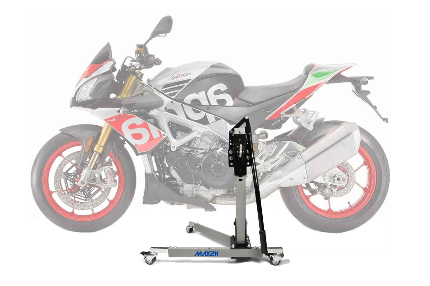 MAX2H Zentralständer EVOLIFT für APRILIA TUONO V4 1100 FACTORY (EURO 4) (2017 - 2018) - grau